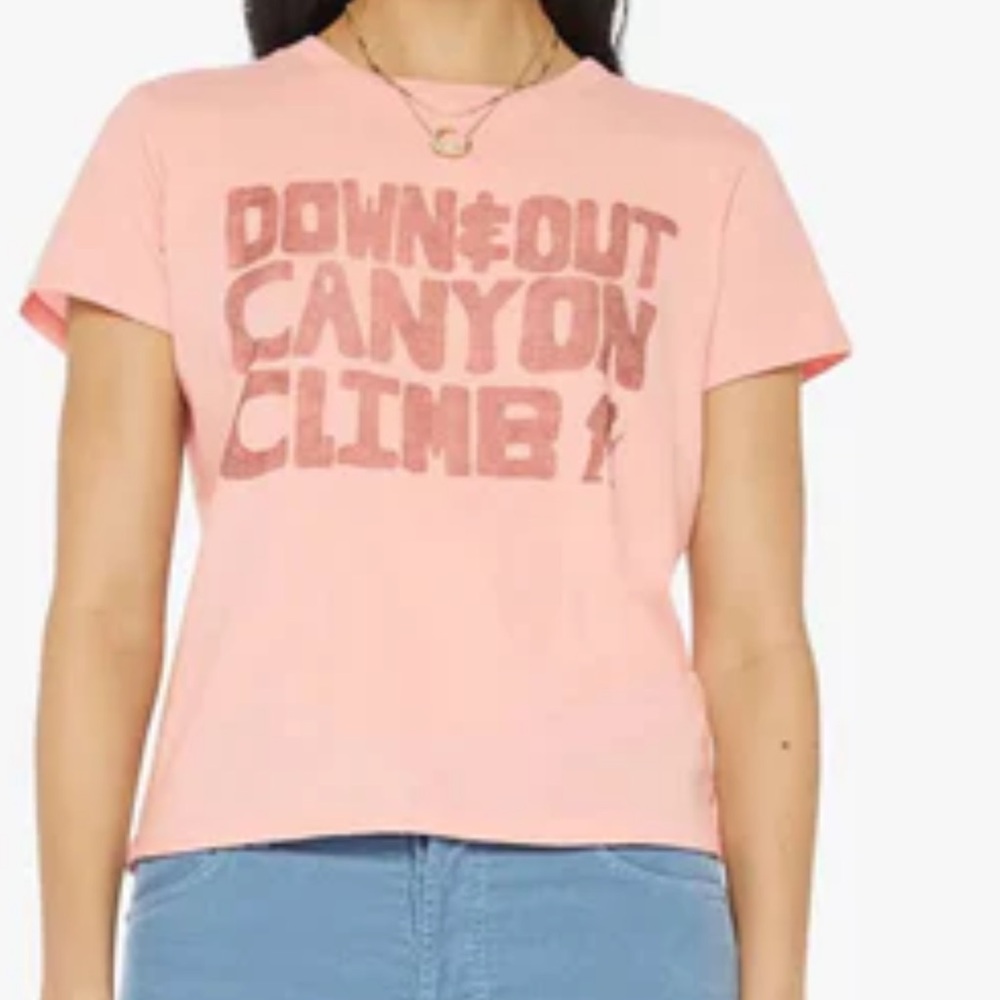 MOTHER The Lil Goodie Goodie Tee, “Down & Out” size XS NWT